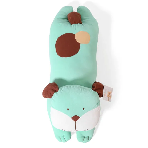 Gối ôm thú bông chó con tinh nghịch (xanh)