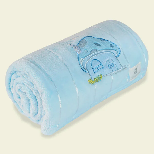 Chăn bông cho bé Animo hình nấm xanh  K126-6049