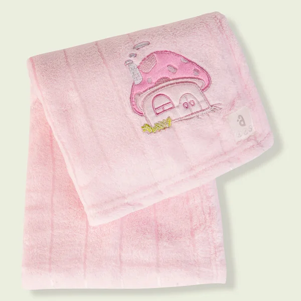 Chăn bông cho bé Animo hình nấm hồng K126-6048