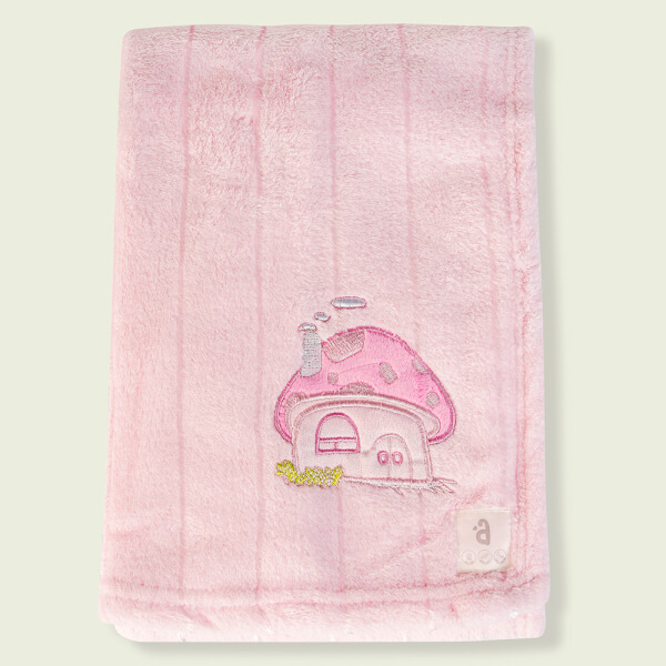 Chăn bông cho bé Animo hình nấm hồng K126-6048