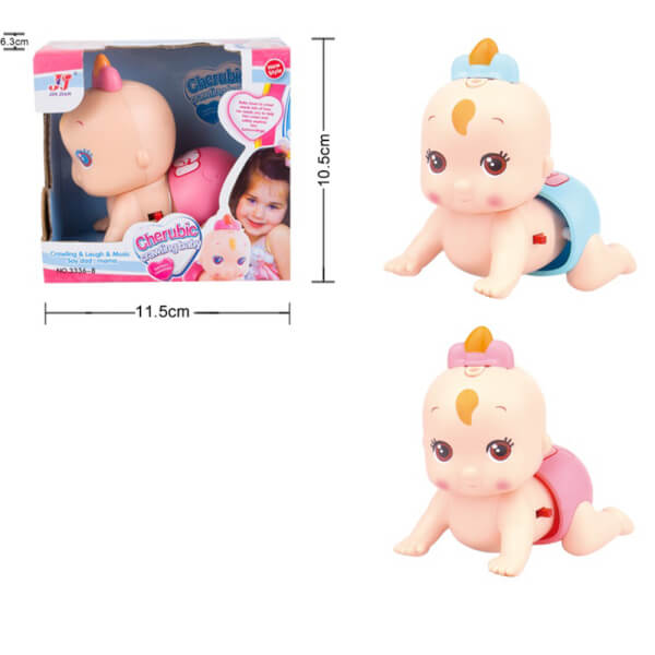 Đồ chơi kích thích tập bò cho bé cho nhạc RFD395950 (Hồng)