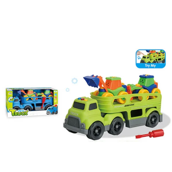 Xe tải chở xe xúc có nhạc và đèn RFD346398