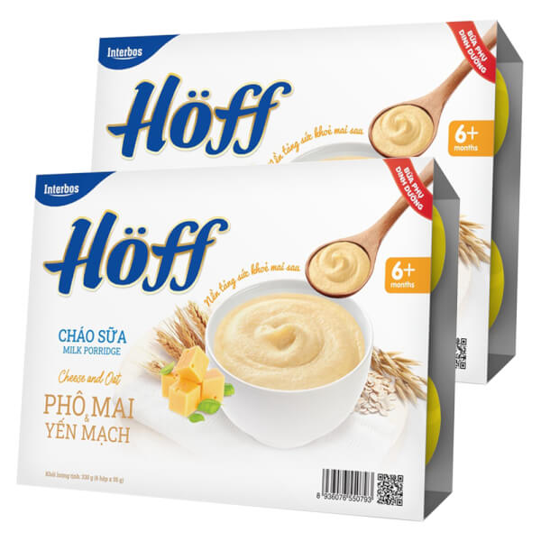 Combo 2 Cháo sữa HӦff - Phô mai & yến mạch 55gr