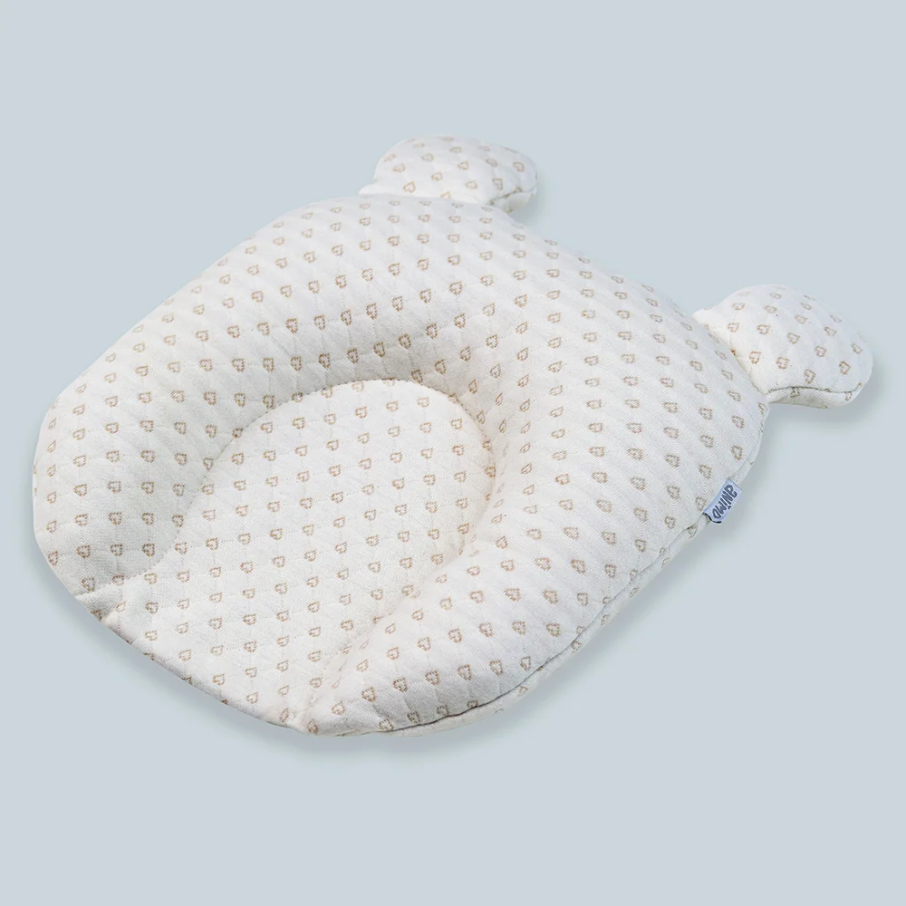 Gối nằm sơ sinh hỗ trợ đầu Animo B2202_DQ003 (PUB117C,Kem, Giao hoạ tiết ngẫu nhiên)
