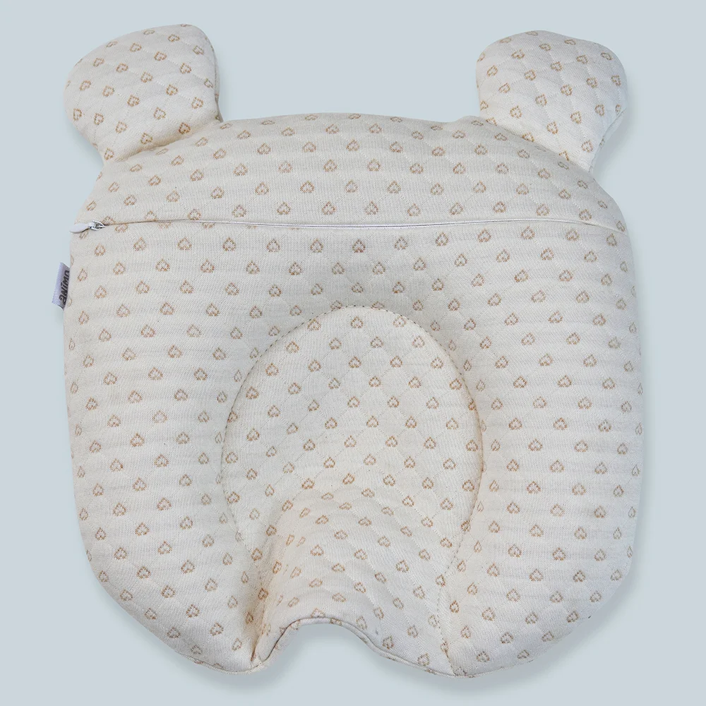 Gối nằm sơ sinh hỗ trợ đầu Animo B2202_DQ003 (PUB117C,Kem, Giao hoạ tiết ngẫu nhiên)