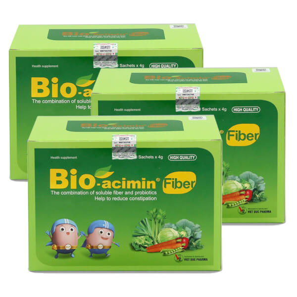 Combo 3 Cốm vi sinh Bio-acimin Fiber