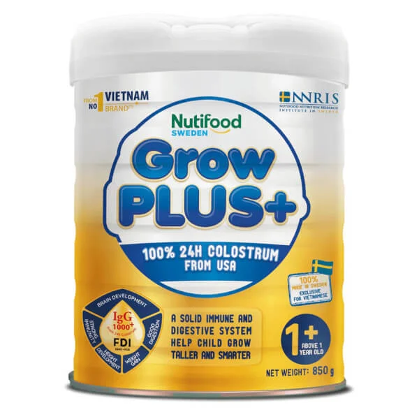 Combo 2 Sữa Nutifood GrowPLUS+ Sữa Non 850g (1+ tuổi)