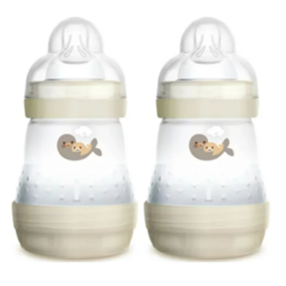 Combo 2 Bình sữa Mam Easy Start Anticolic (chống đầy hơi, 160ml, trắng kem)