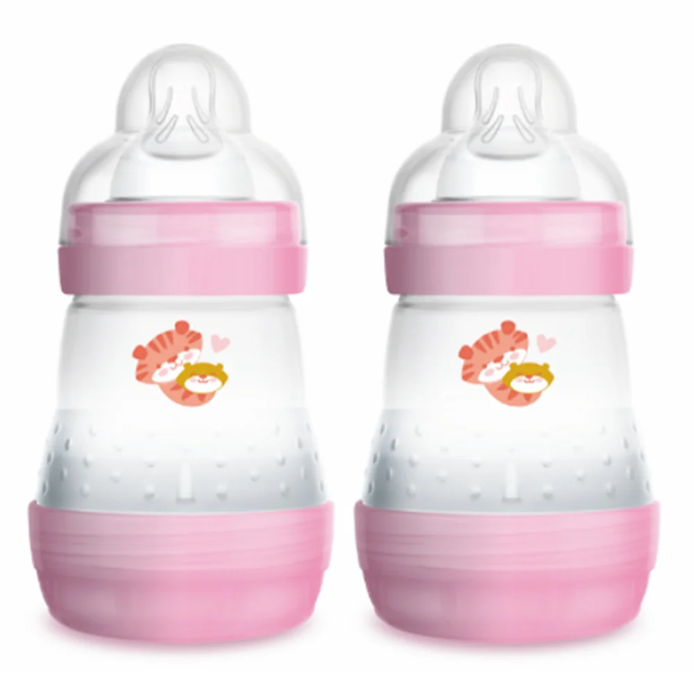 Combo 2 Bình sữa Mam Easy Start Anticolic (chống đầy hơi, 160ml, hồng)