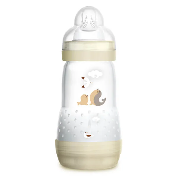 Combo 2 Bình sữa Mam Easy Start Anticolic(chống đầy hơi, 260ml, trắng kem)