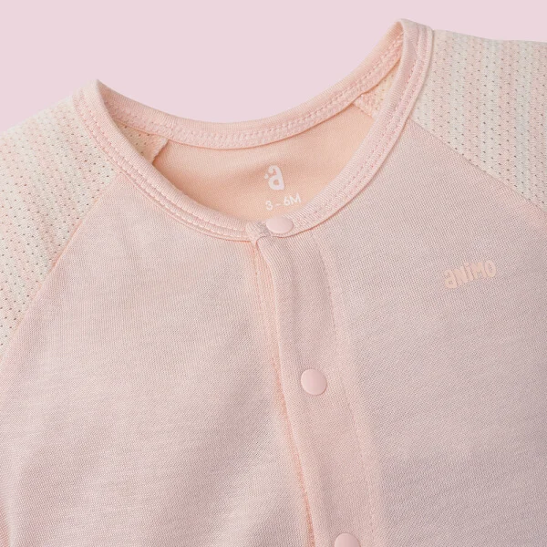 Bodysuit tính năng đùi, vải lưới Animo I0322033 (0-12M,Cam)