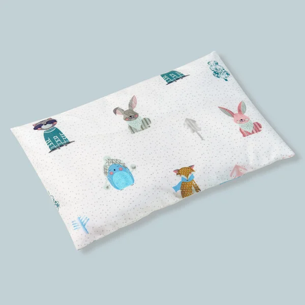 Gối nằm sơ sinh Animo B2203_HV018 (21x30cm,Trắng)