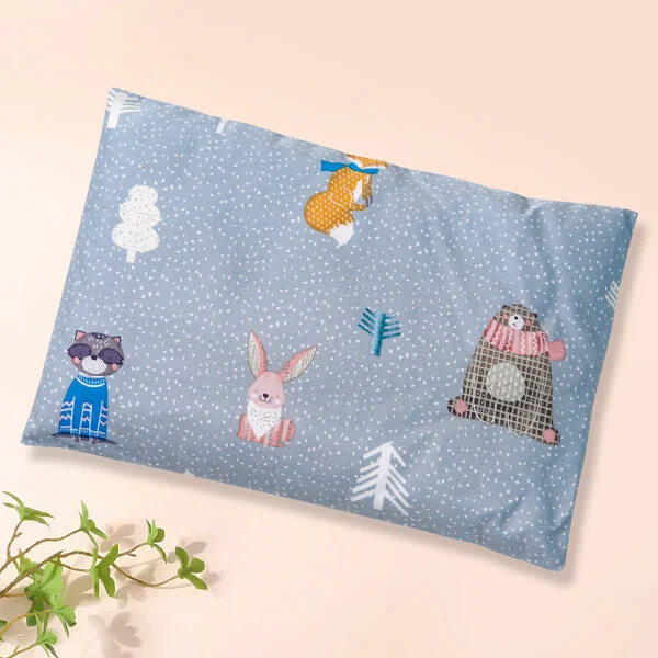 Gối nằm sơ sinh Animo B2203_HV017 (21x30cm,Xám)