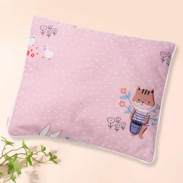 Gối nằm cho bé sợi bông siêu mịn Microfiber Animo B2203_HV014 (25x30cm,Hồng)