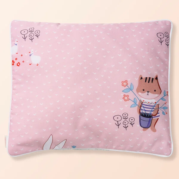Gối nằm cho bé sợi bông siêu mịn Microfiber Animo B2203_HV014 (25x30cm,Hồng)