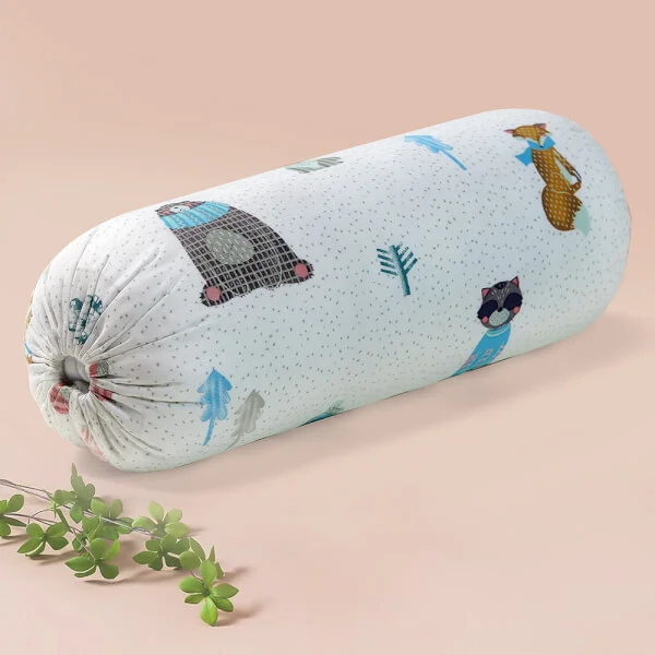 Gối ôm nhỏ cho bé Animo B2203_HV013 (17x38cm,Trắng)