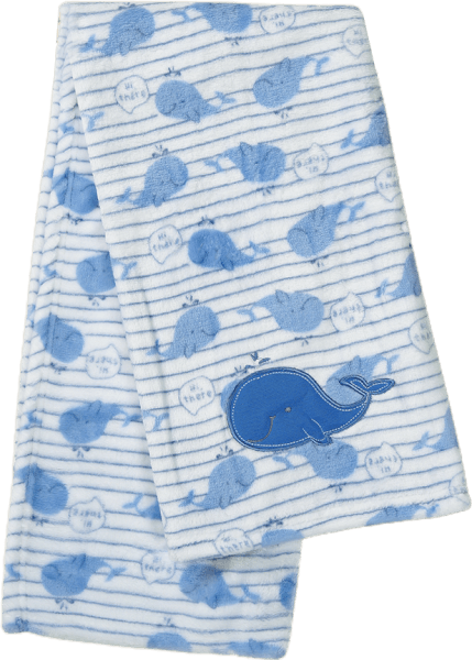 Chăn bông cho bé hình cá heo Animo B2203_NK003 (75x100cm,Xanh)