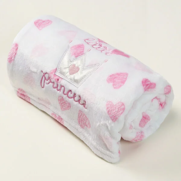 Chăn bông cho bé hình Princess Animo B2203_NK004 (75x100cm,Hồng)