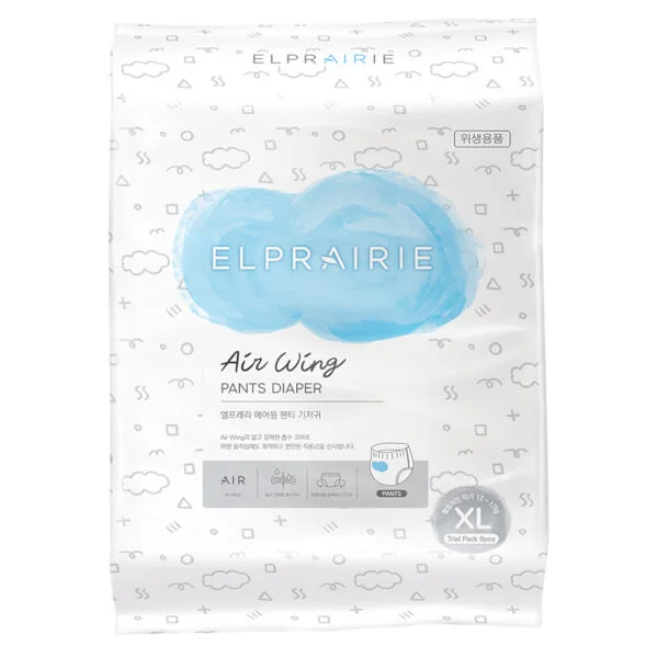 Tã quần Elprairie Air Wing (XL, 12-17kg, 6 miếng)