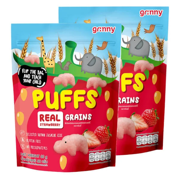 Combo 2 Bánh ăn dặm Grinny vị dâu