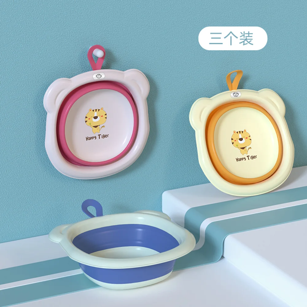 Chậu rửa mặt gấp gọn cho bé Animo (Xanh)