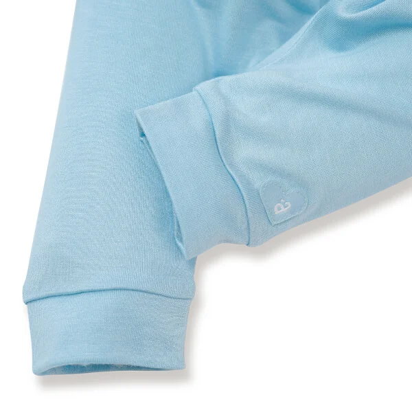 Bộ sơ sinh tính năng dài, vải lưới Animo I0322024 (0-12M,Xanh)