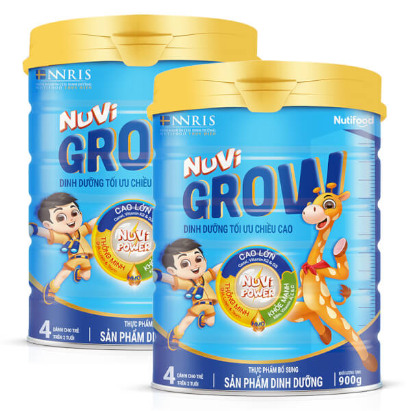 Combo 2 Sữa Nutifood Nuvi Grow 900g