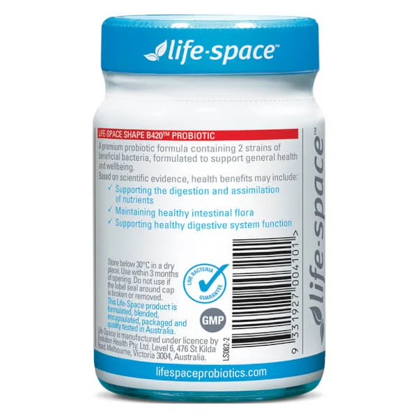 Men vi sinh Life Space Shape B420 Probiotic (60 viên)