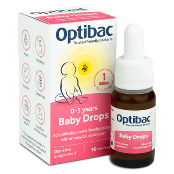 Men vi sinh cho bé Optibac Baby Drops (10ml)
