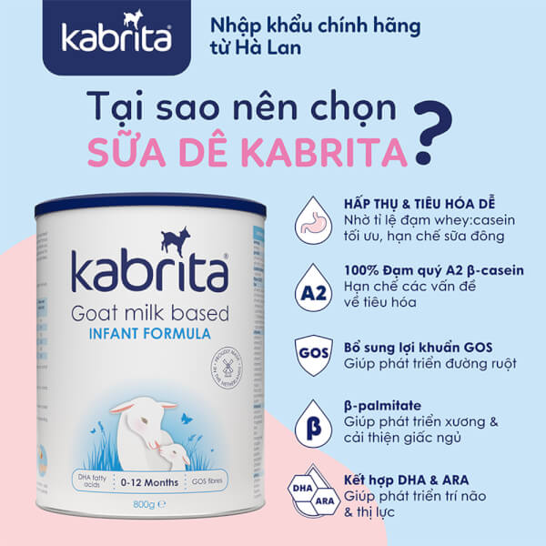 Sữa dê Kabrita Số 1 800g (0-12 tháng)