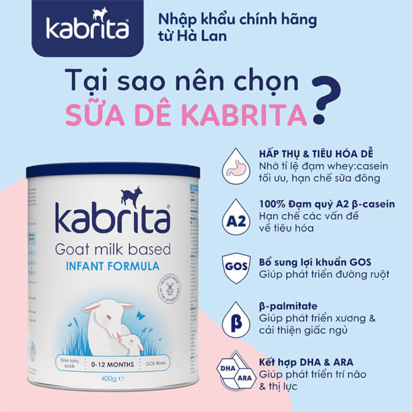 Sữa dê Kabrita Số 1 400g (0-12 tháng)