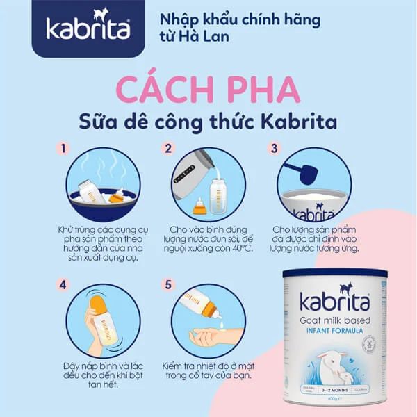 Sữa dê Kabrita Số 1 400g (0-12 tháng)
