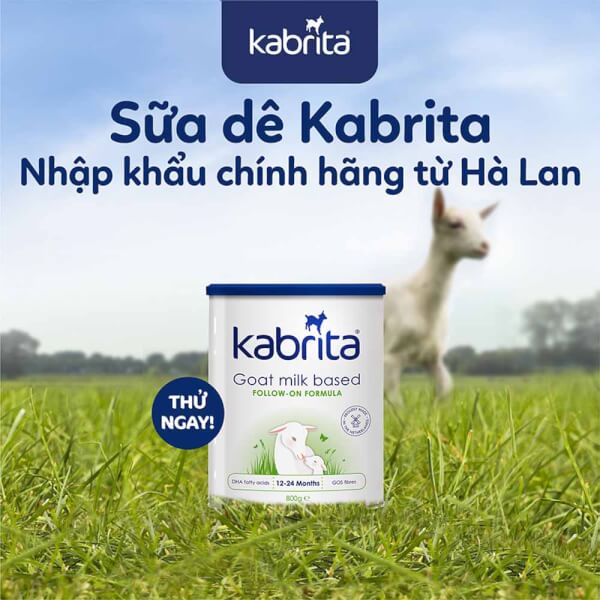 Sữa dê Kabrita Số 2 800g (1-2 tuổi)