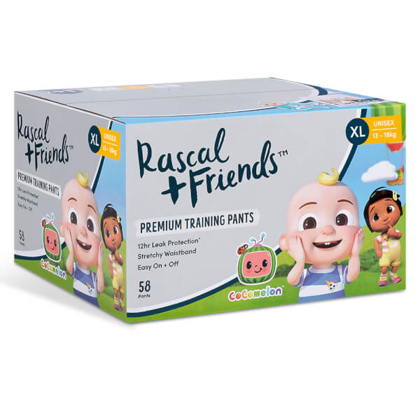 Combo 2 Thùng Tã quần Rascal + Friend Cocomelon (XL,13-18kg, 58 miếng)