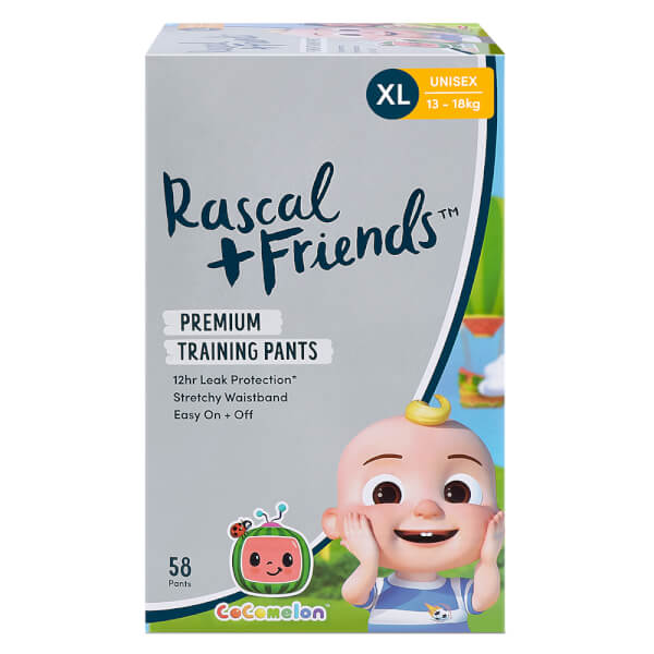 Combo 2 Thùng Tã quần Rascal + Friend Cocomelon (XL,13-18kg, 58 miếng)