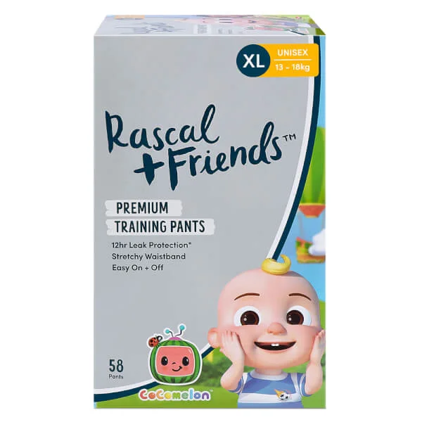 Combo 2 Thùng Tã quần Rascal + Friend Cocomelon (XL,13-18kg, 58 miếng)