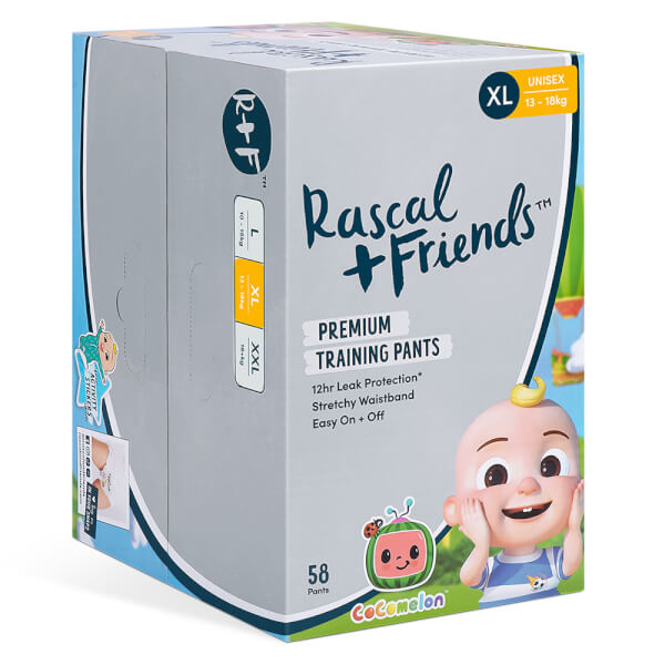 Combo 2 Thùng Tã quần Rascal + Friend Cocomelon (XL,13-18kg, 58 miếng)