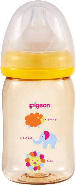 Bình sữa Pigeon nhựa PPSU Plus hình thú (160ml)
