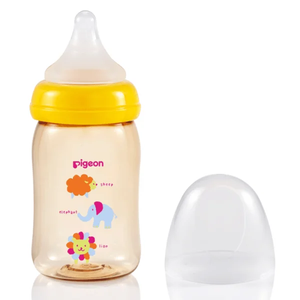 Bình sữa Pigeon nhựa PPSU Plus hình thú (160ml)