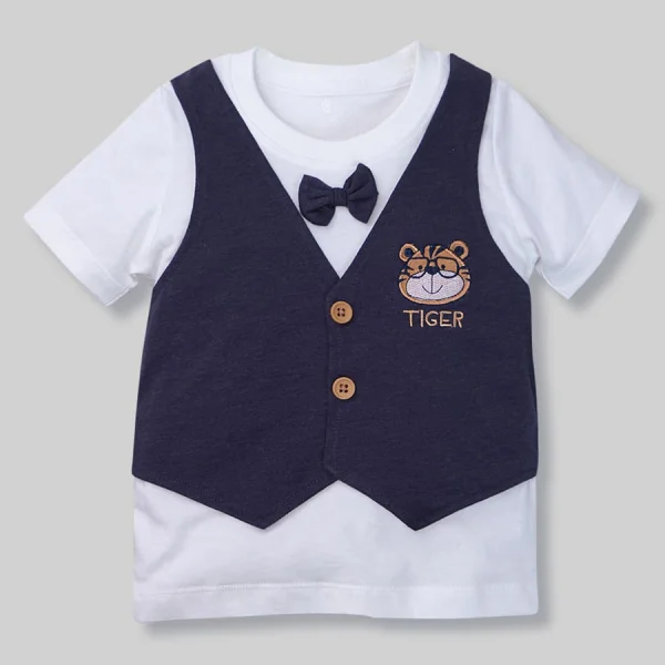 Bộ bé trai ngắn, bst bé dần Animo B1221018 (6M-3Y,Xanh)