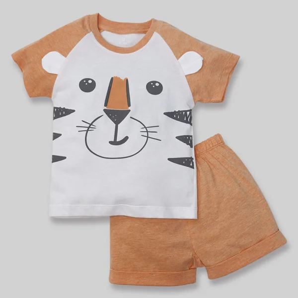 Bộ bé trai ngắn, bst bé dần Animo B1221015 (6M - 3Y, Vàng)