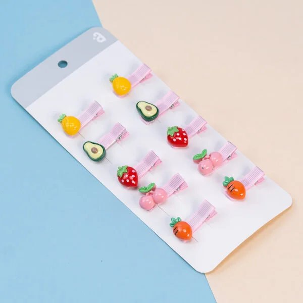 Set kẹp tóc cho bé 10 món Animo A2107_MN032 (Nhiều màu)