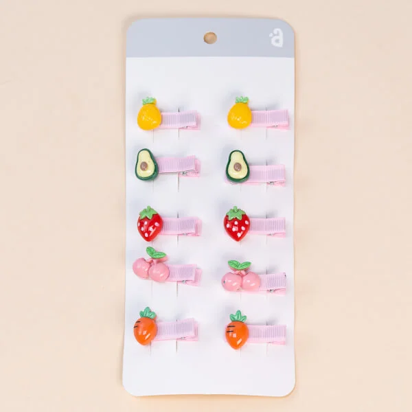 Set kẹp tóc cho bé 10 món Animo A2107_MN032 (Nhiều màu)
