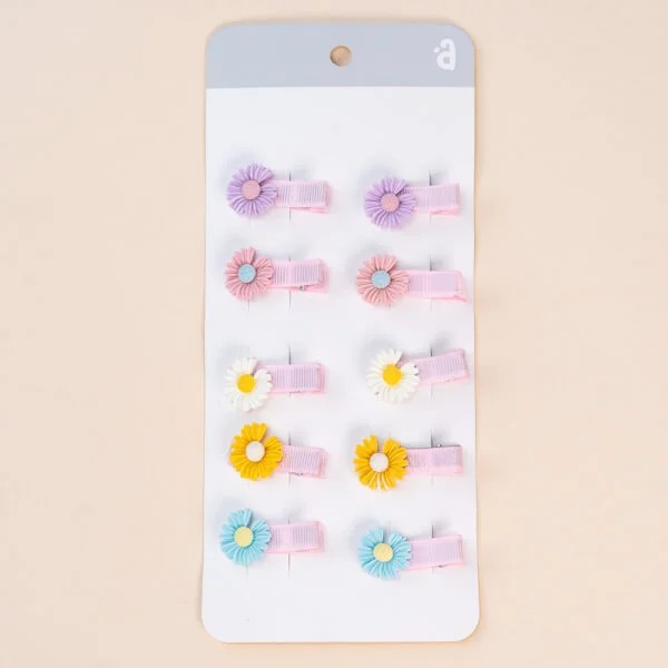 Set kẹp tóc cho bé 10 món Animo A2107_MN030 (Nhiều màu)
