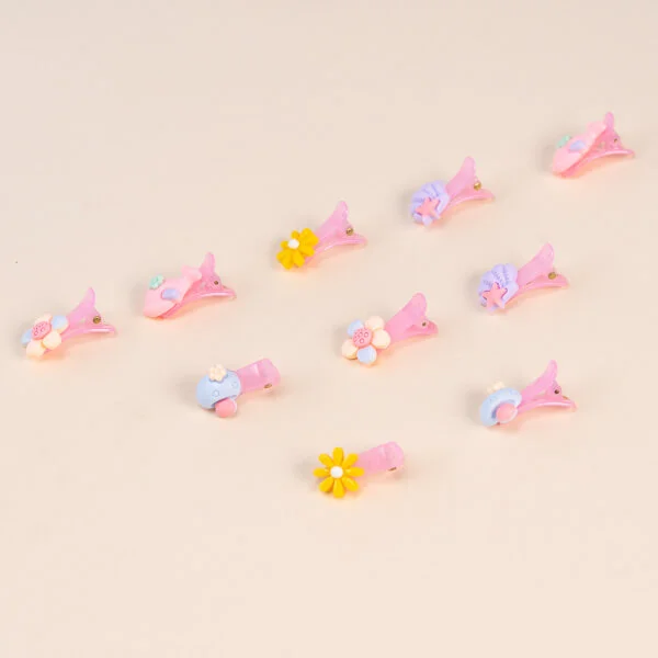 Set kẹp tóc cho bé 10 món Animo A2107_MN035 (Nhiều màu)