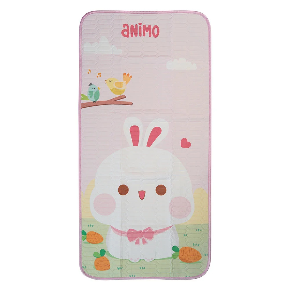 Chiếu điều hòa cao cấp cho bé Animo thỏ hồng (60x120cm)