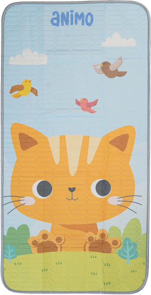 Chiếu điều hòa cao cấp cho bé Animo mèo vàng (60x120cm)