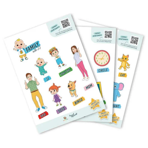 Combo 3 Thùng Tã quần Rascal + Friends Cocomelon (XXL,>16, 50 miếng) kèm sticker ngẫu nhiên