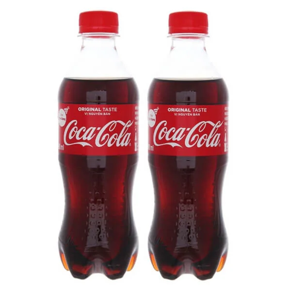 Combo 2 Nước giải khát Coca-Cola vị nguyên bản Chai 390mL