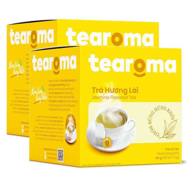 Combo 2 TRÀ TÚI LỌC LÀI TEAROMA HỘP 40G